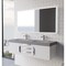 Castello Usa Thames 60-inch White Vanity Set with Gray Top and Chrome Handles CB-MC-60W-CHR-20146-GR - alternate 3